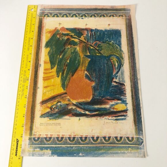 Jeanne Moment Art Print Reed College Oregon Still Life 1950 - Picture 2 of 15